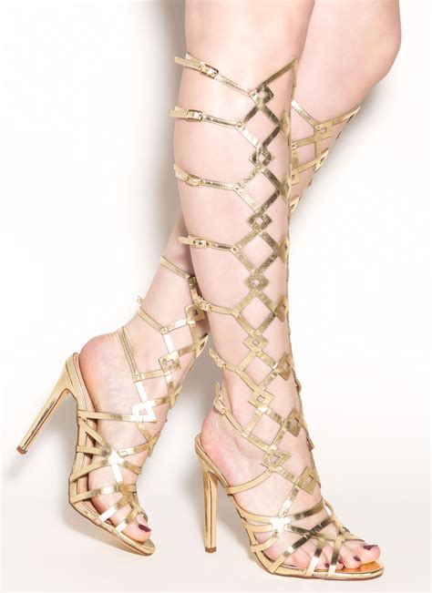 high heels gladiator sandals